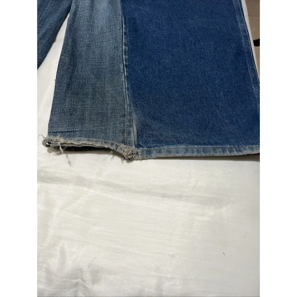 Carhartt Reworked Jeans Split Panel Two Tone Denim Custom Streetwear Thrashed